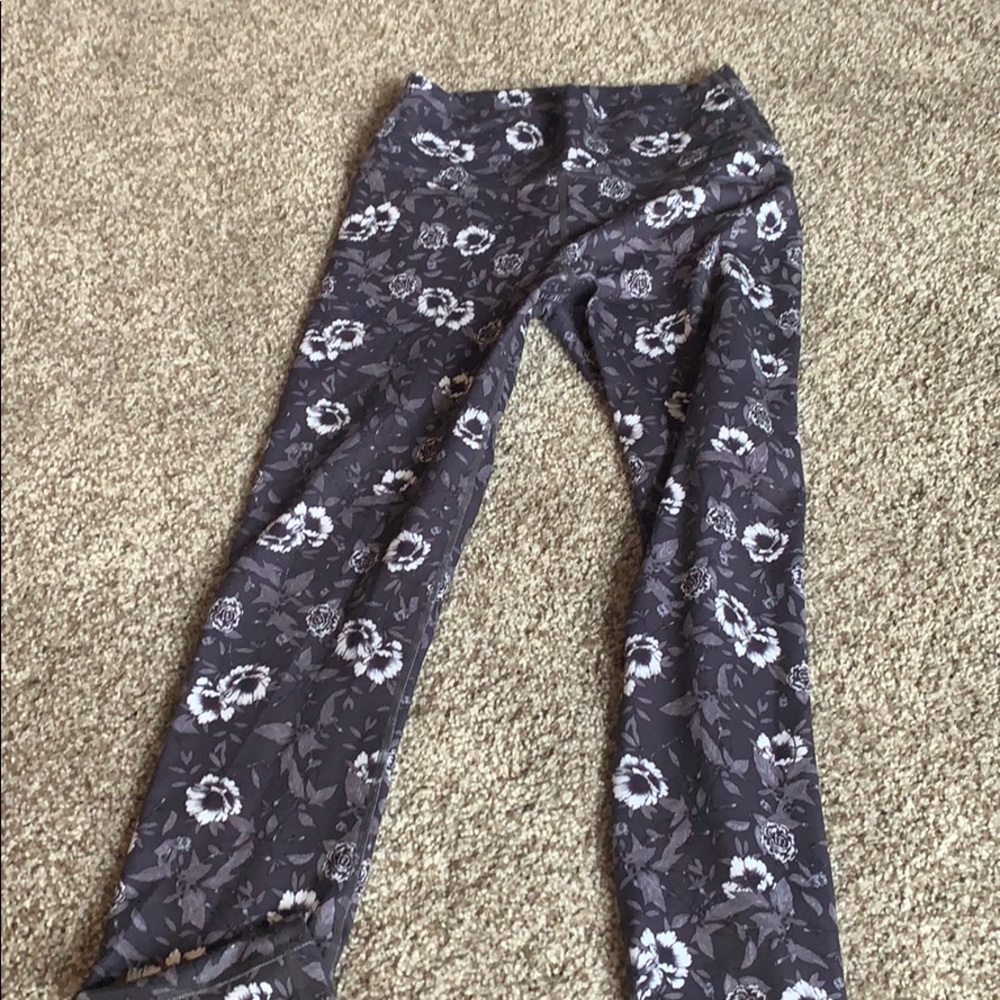 Yoga pants cute floral